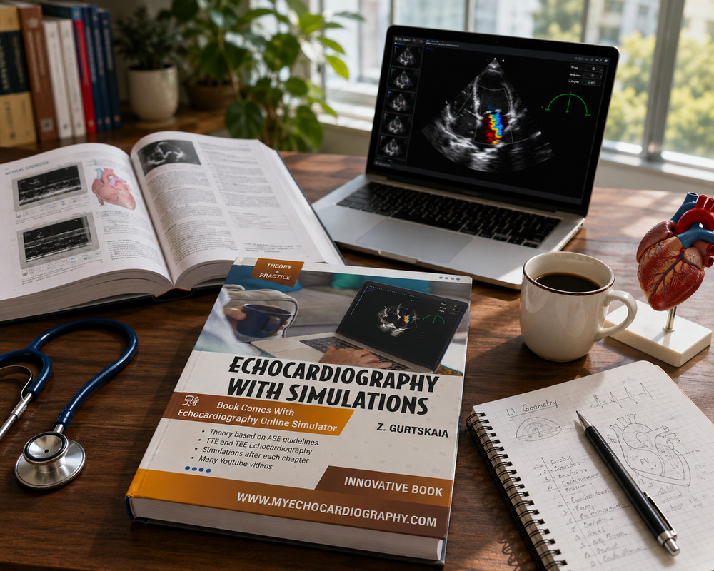 Echocardiography With Simulations 2nd Ed Z Gurtskaia HC 2026 Medical Textbook